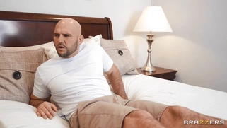 Mackenzie Mace have fun with a life-sized body pillow made of Jmac