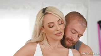 Blonde Lauren Pixie sat on Xander Corvus' face