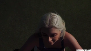 Gia OhMy is sucking the cock in POV