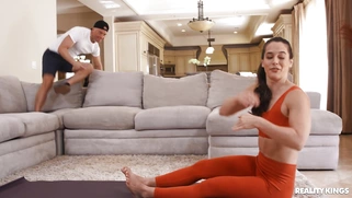 MILF Abbie Maley shows off nice stretch
