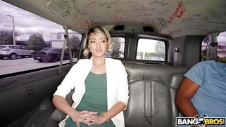 Channy Crossfire was picked up on the street and got in BangBus