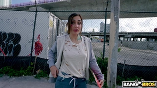 Chanel Brooks gets picked up outdoors