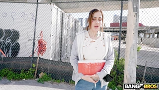 Chanel Brooks gets picked up outdoors