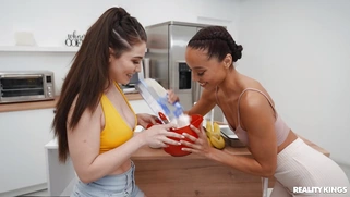 Alexis Tae and Lily Lou have fun