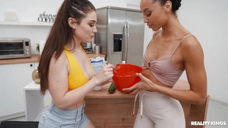 Alexis Tae and Lily Lou have fun