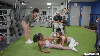 Jmac is jerking on lesbians Mackenzie Mace and Hazel Grace