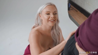 Lana Rose is sucking Danny D's enormous cock