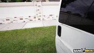 Paris Banks gets cumshot on her big ass after pussy fucking