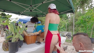 Roxie Sinner gets her pussy licked from behind