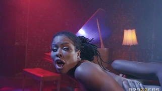 Kira Noir, Ebony Mystique and Ricky Johnson in threesome