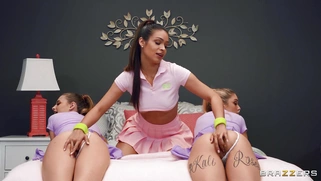 Lesbians Kali Roses, Katana Kombat and Kyler Quinn