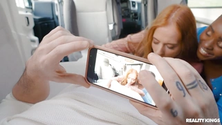 Zaawaadi and Holly Molly are sucking cock and licking balls