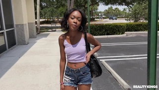 Mila Mars is sucking Jmac's cock in the car