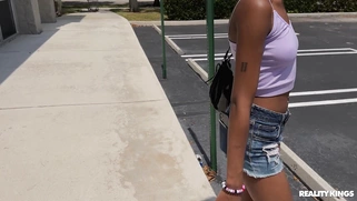 Mila Mars is sucking Jmac's cock in the car