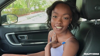 Mila Mars is sucking Jmac's cock in the car