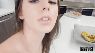 Charly Summer gets fucked and creampied standing