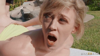 Dee Williams gets fucked by Jimmy Michaels on sunbed