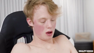 Aria Banks plays video game and rides Jimmy Michaels' cock