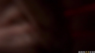 Angela White is jerking and sucking big dildo