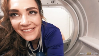 Katie Kush got stuck in washing machine and fucked doggystyle