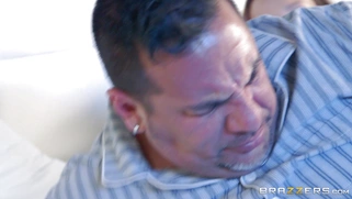 Lexi Luna gets fucked while her husband [censored] in the same bed