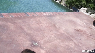 Horny Molly Mae fucks hard cock with her experienced throat