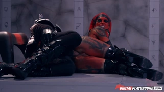 Bif titted Kleio Valentien in sexy black boots gets banged