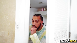 Lily Starfire takes the shower and shows off her big natural tits