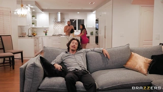 Tokyo Leigh on her knees is sucking Xander Corvus' cock