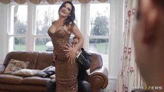 Adreena Winters is sucking Danny D's huge cock in POV