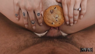 Delilah Day got jizz load on her pussy in POV