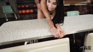 Gaby Ortega gets fucked by Victor Ray standing