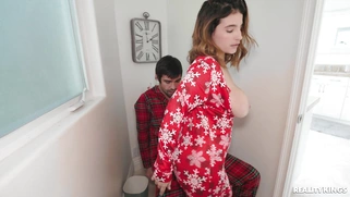 Antonella La Sirena is riding Lucky Fate in the toilet