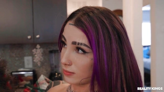 Val Steel gets fucked by Damion Dayski on kitchen table