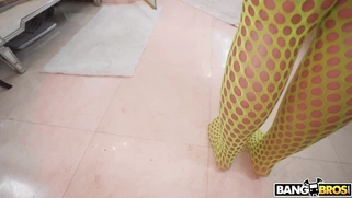 Callie Brooks shows off her amazing big ass outdoors