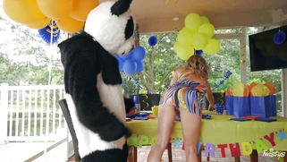 Cory Chase gets her pussy licked at birthday party