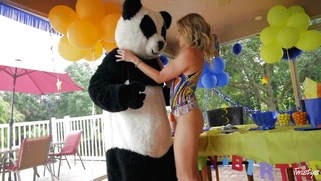 Cory Chase gets her pussy licked at birthday party