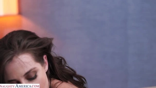 Aubree Valentine shakes her big ass on hard rod