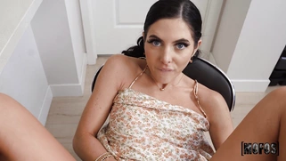 Theodora Day gets her shaved pussy nailed in POV