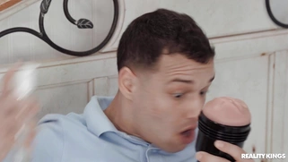 Vic Marie caught Johnny Love fucking her vacuum