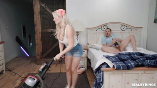 Vic Marie caught Johnny Love fucking her vacuum