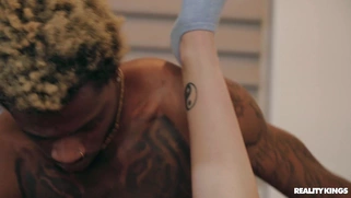 Maya Woulfe gets fucked by Damion Dayski in missionary