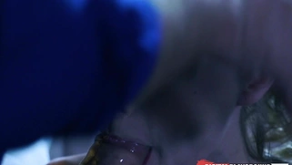 Blond teen Anya Olsen gets her throat [censored] by big cock