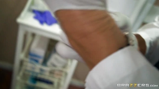 Jillian Janson gets her wet soaking coochie fingered by the doctor