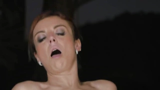 Bianca Resa rides big black boner with her shaved pussy