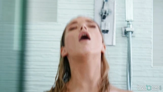 Anny Aurora rides hard rod with her shaved pussy