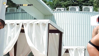 Lavish young nudist teen