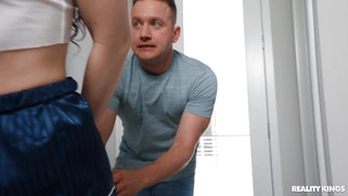 Teen Liz Jordan is sucking Van Wylde's cock