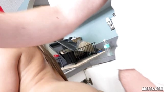 19yo Zaya Cassidy gets pounded standing