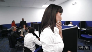 Sasha Pearl gets facialed after riding cock